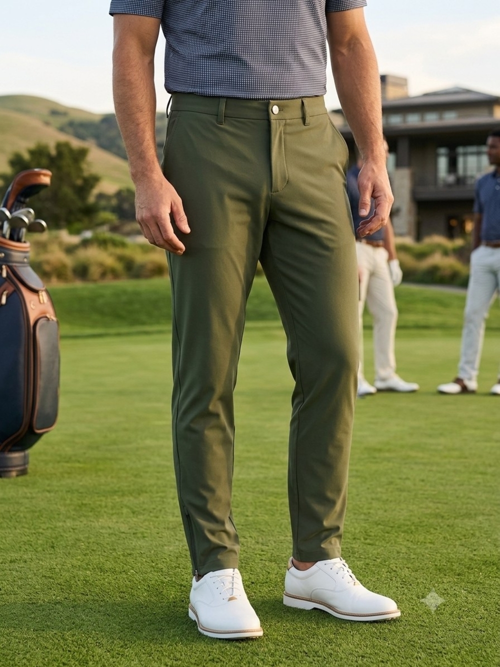 NWT Primo Golf Jogger Pants Olive Green Men's 38 Regular - Picture 1 of 14